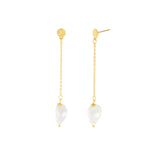 Dansk Audrey Chain Pearl Earrings