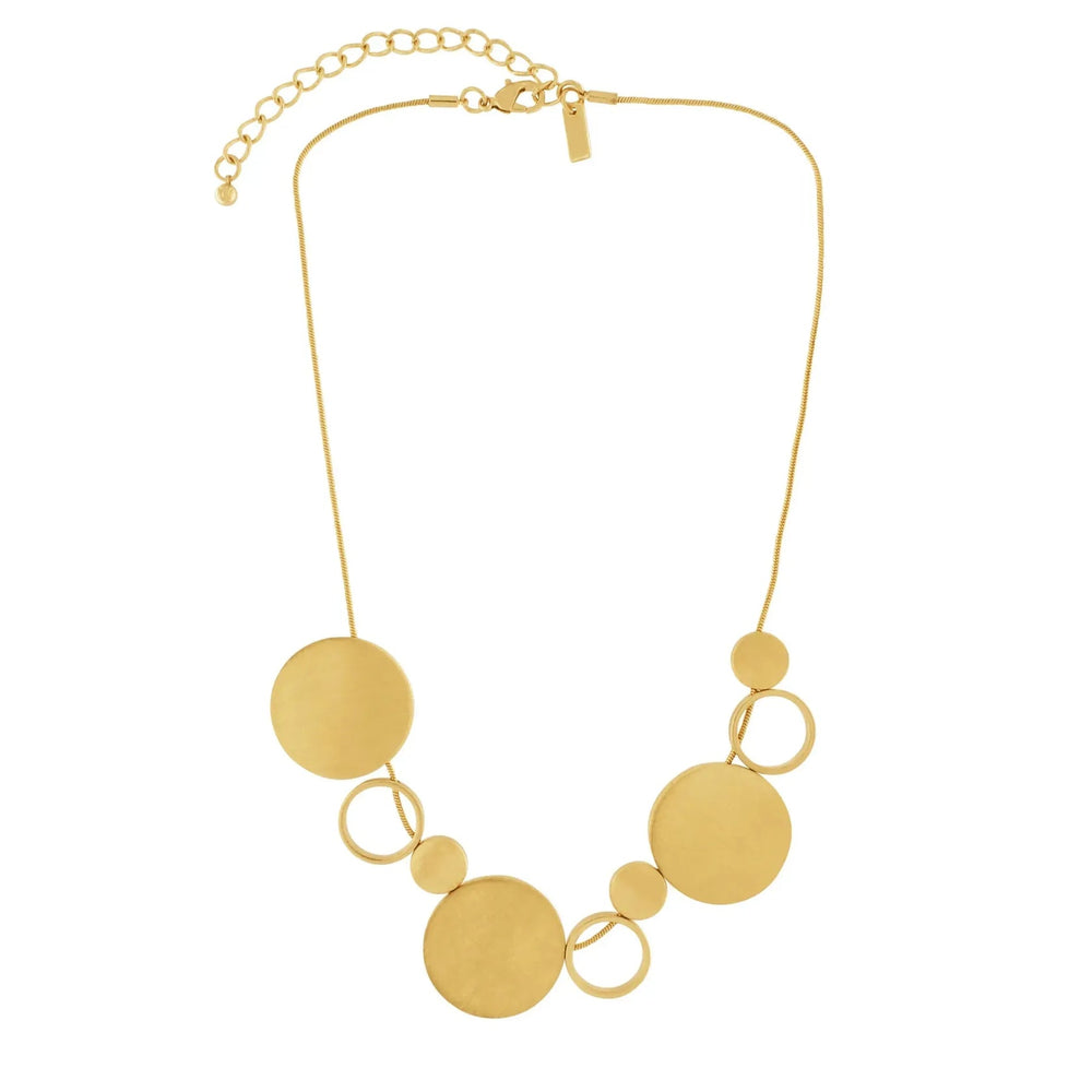 Dansk Tara Short Dot Necklace Gold