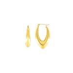 Dansk Courage Waterproof Oval Earring Gold