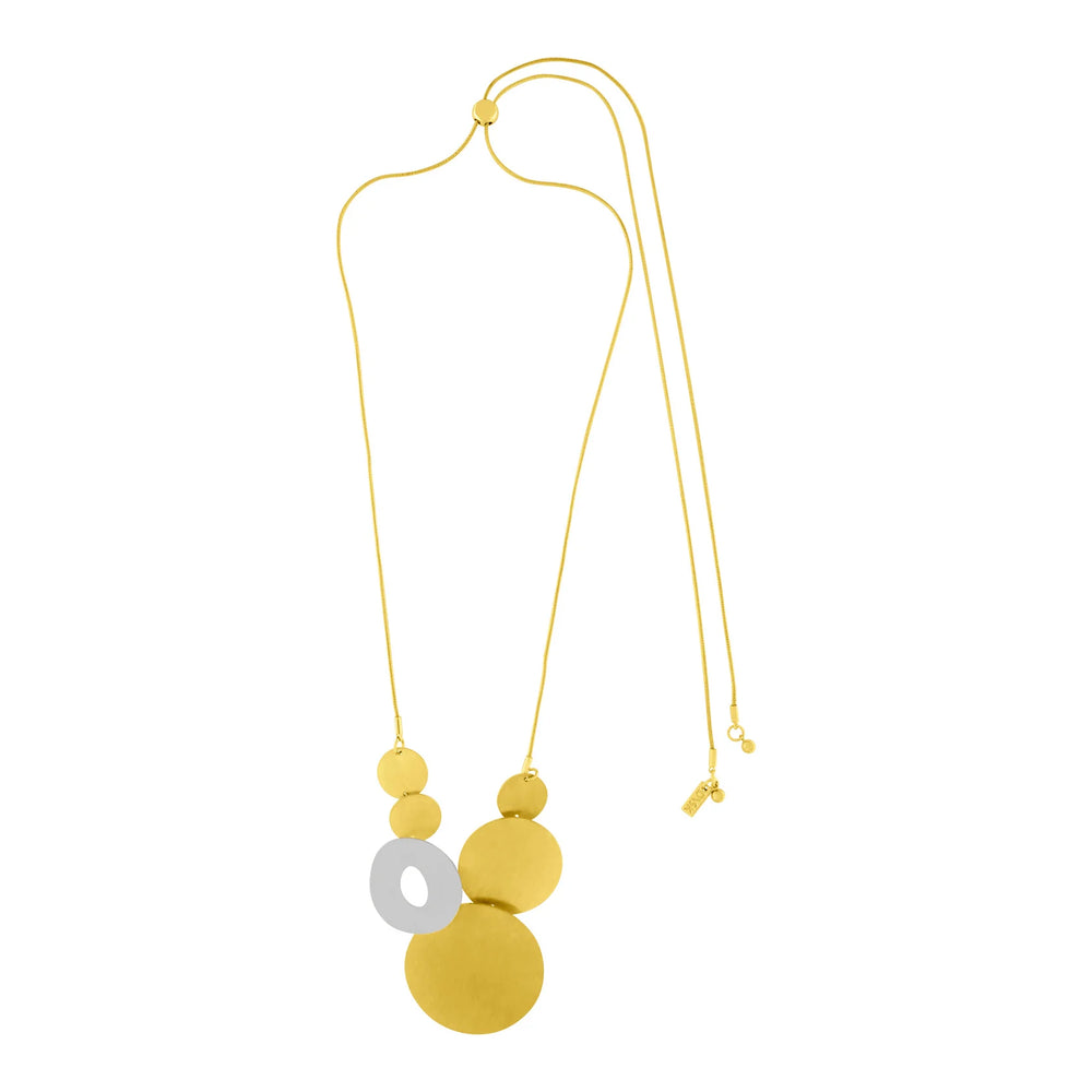 Dansk Alaya Adjustable 2 Tone Necklace Gold