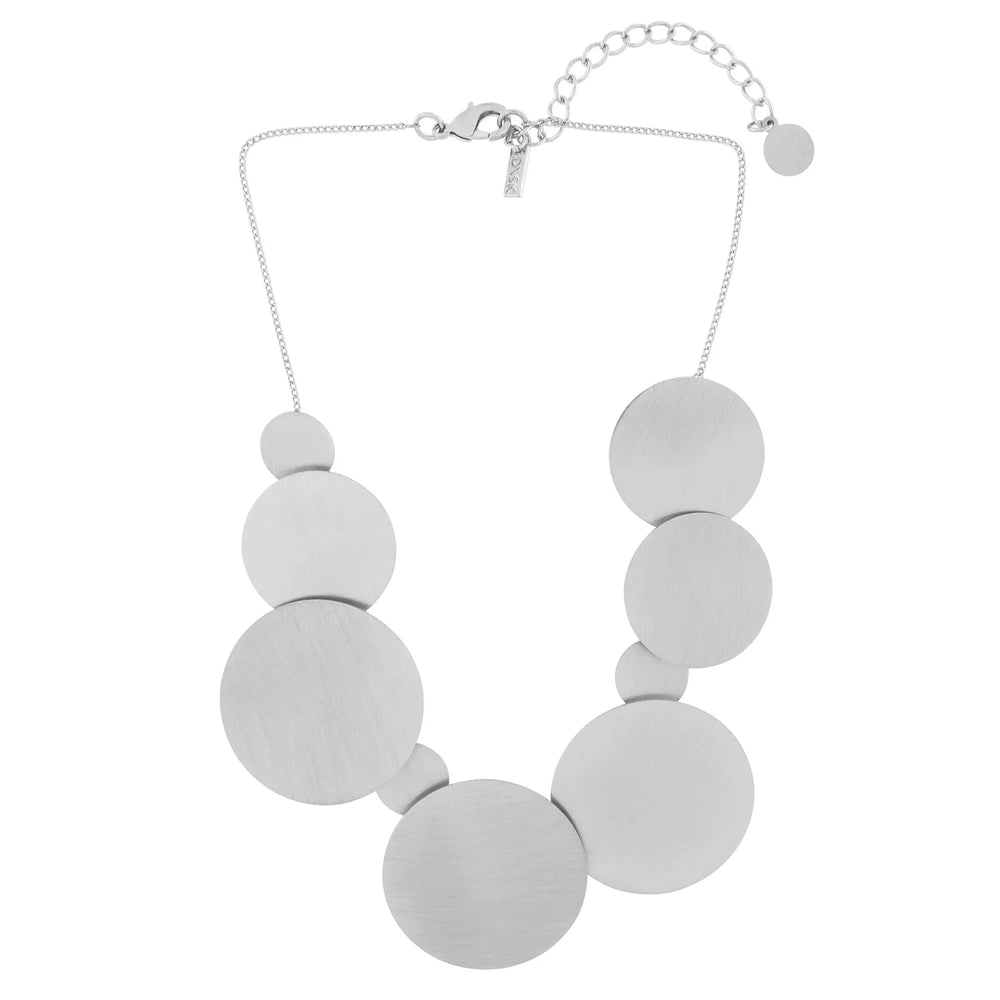 Dansk Short Mega Circle Necklace Silver