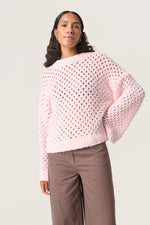 Soaked In Luxury Baby Pink Mesh Pullover