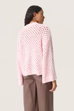 Soaked In Luxury Baby Pink Mesh Pullover