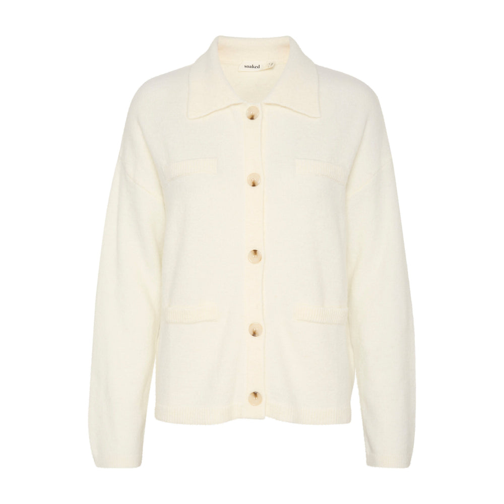 Soaked In Luxury Hedaya Cardigan Whisper White