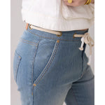 Summum Vintage Blue Denim Pinstripe Jeans