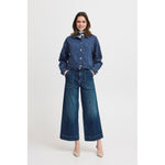 B. Young High Waisted Cropped Jeans