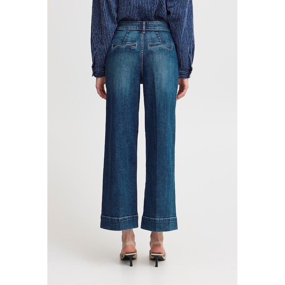 B. Young High Waisted Cropped Jeans