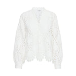 B. Young Lace Blouse Off White