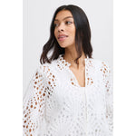 B. Young Lace Blouse Off White