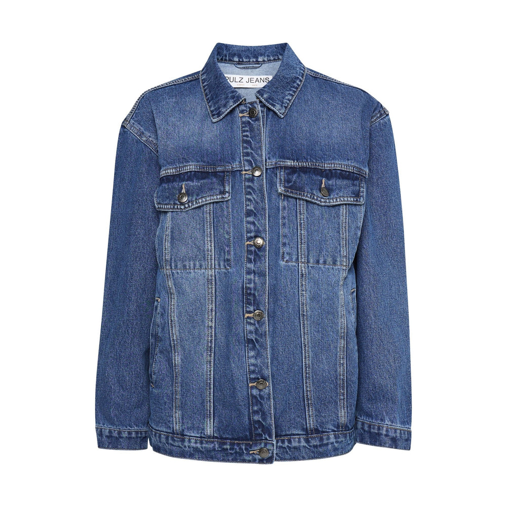 Pulz Denim Jacket Medium Blue