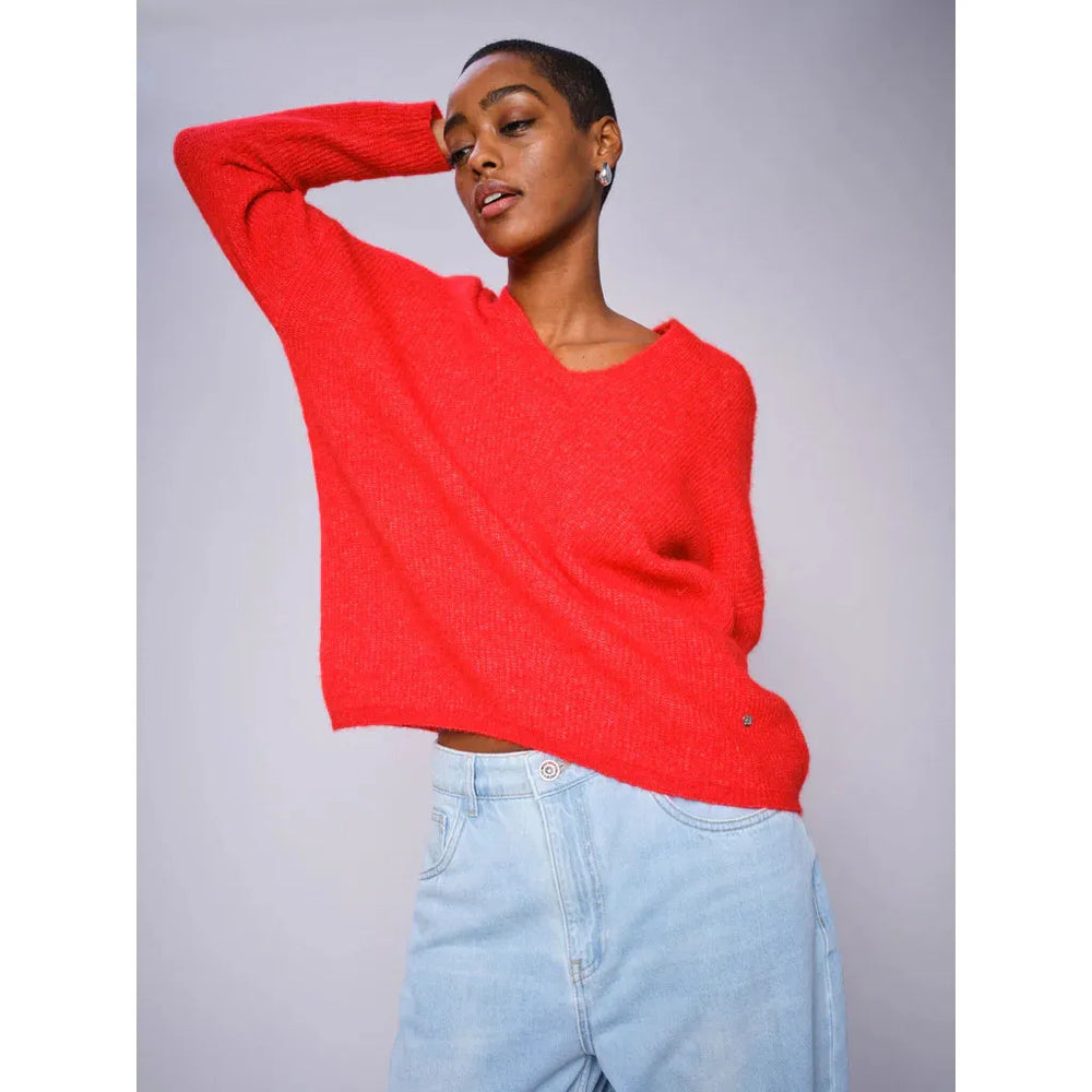 Mos Mosh Thora Sweater Chinese Red