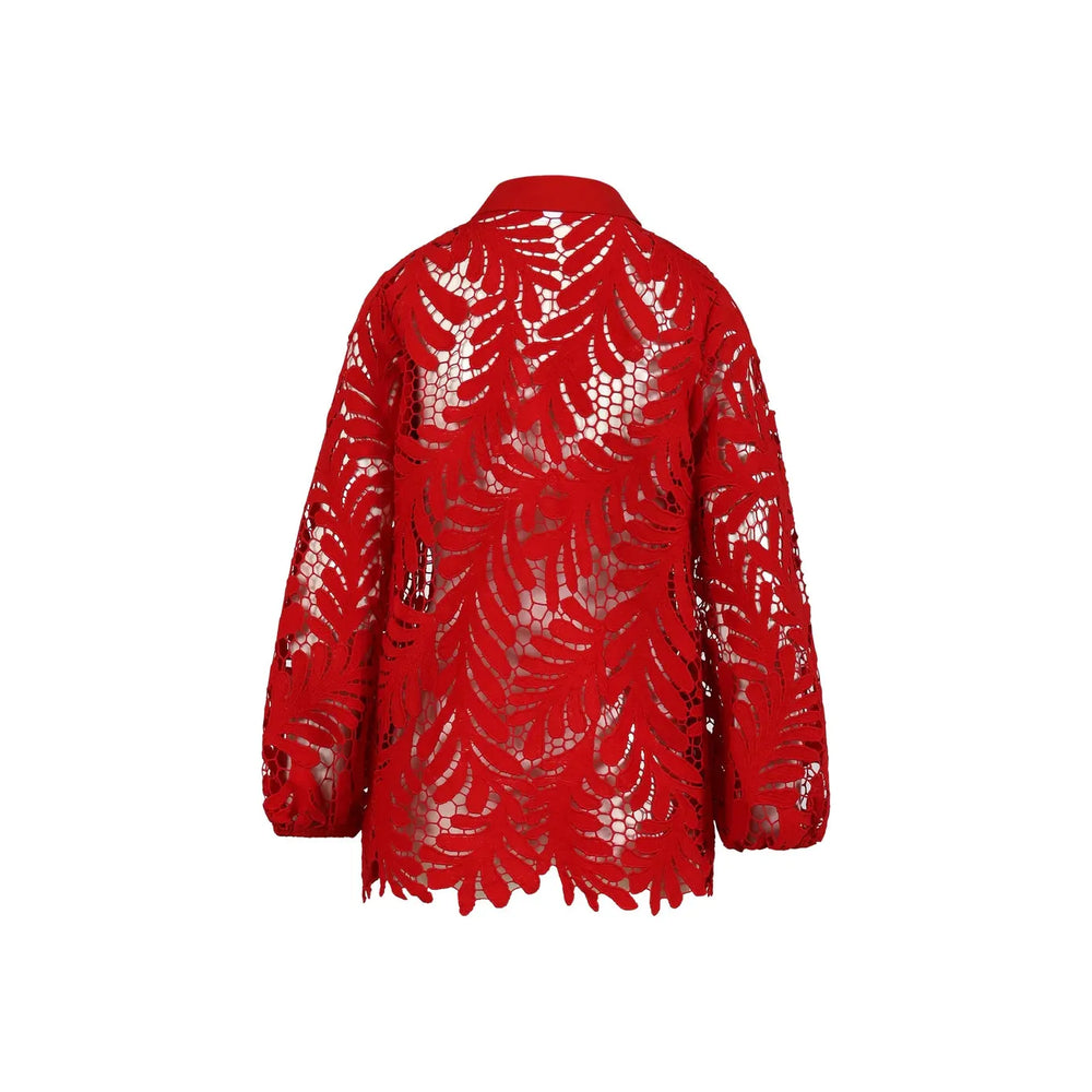 Coster Copenhagen Lace Shirt Scarlet