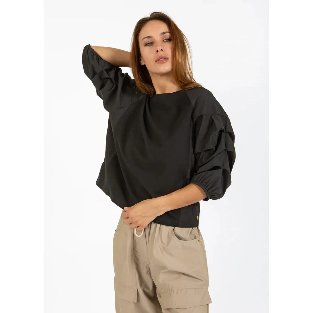 Coster Copenhagen Blouse With Puff Sleeve Black