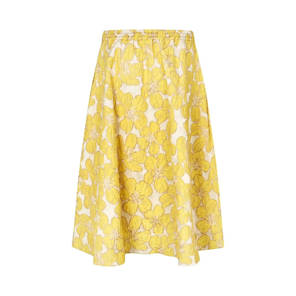 Lollys Laundry Bristol Midi Skirt Lemon