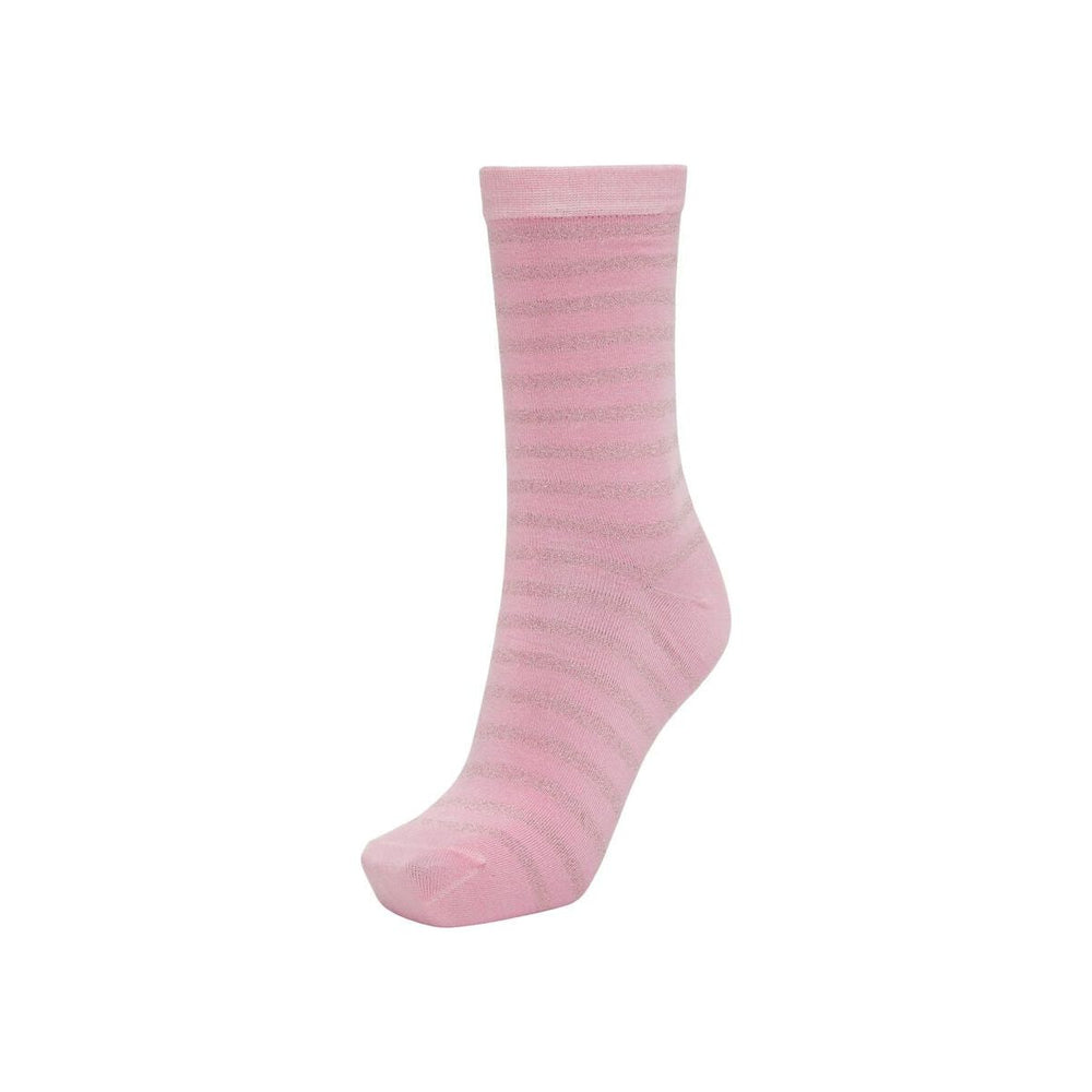 Selected Femme Glitter Sock Pink